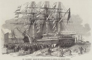 Partenza della nave emigrante Ballengeich da Southampton